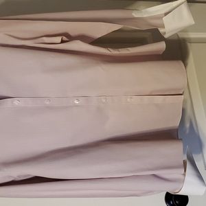 Brooks Brothers size 14 pink white strip Burton down blouse